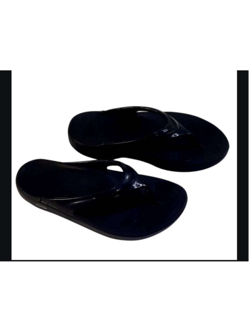 Oofos Oolala Sandals Black 1400-BLK Women's Size 7M